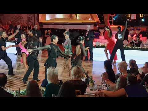 Anton Semenov & Valeria Semenova Samba 1/4 World Cup Professional Latin