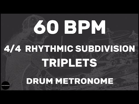 Triplets | Drum Metronome Loop | 60 BPM