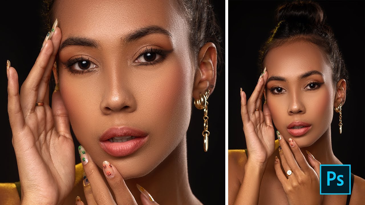 High End Hair and Beauty Retouch Tutorial - Photoshop - video 4