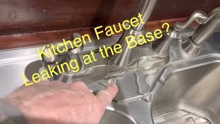 Kitchen Faucet Leaking at Base / Fix Fast and Easy For Beginners