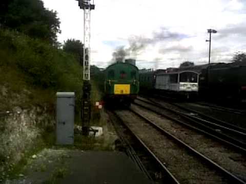 1125 thumper and 45379  at ropley at watercress line august 2013