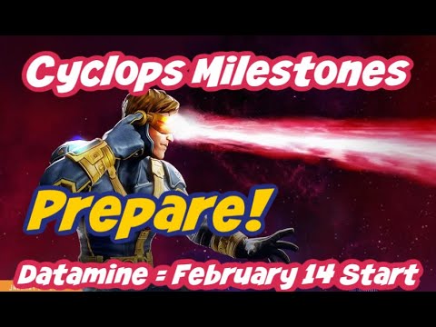 To-do list to unlock Cyclops ASAP (datamine start = February 14)