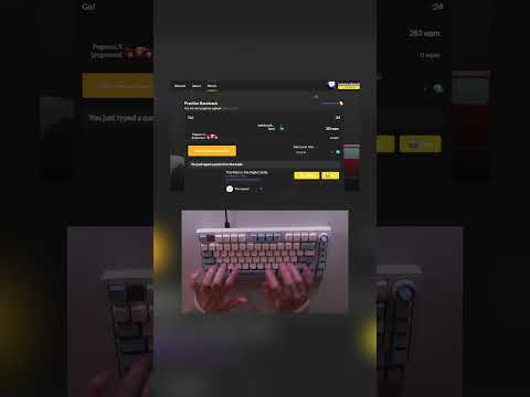 typing 320 wpm??? | #typeracer #typingtest #epomaker #epomakerkeyboard