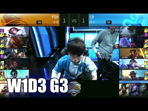 Echo Fox vs Cloud 9 | Game 3 S6 NA LCS Summer 2016 Week 1 Day 3 | FOX vs C9 G3 W1D3 1080p
