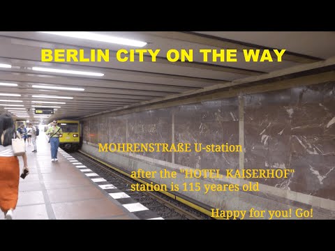 Berliner Stadt unterwegs (99)Untertitel in 20 lan.Bahnhof eröffnet 1908.Nach dem „Hotel Kaiserhof“.