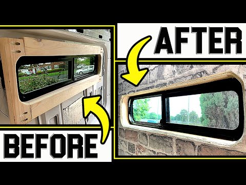 Beautiful VAN Window Frames In a VW Crafter
