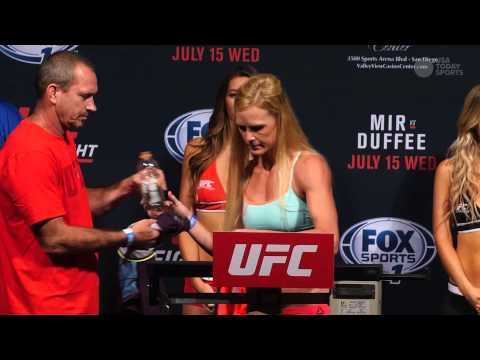 UFC Fight Night San Diego's Holly Holm and Marion Reneau didn't want to back down in their face off