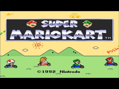 Super Mario Kart SNES Playthrough - The Beginning