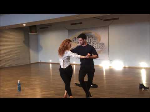 Iwona Cichosz i Stefano Terrazzino tańczą tango argentyńskie (trening)