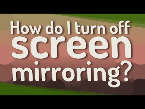 YouTube video about: How to turn off screen mirroring on android?