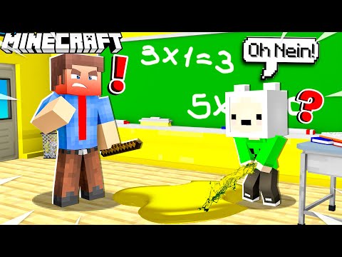 BABY LAMI PINKELT IM KLASSENZIMMER in SCHULE in Minecraft!