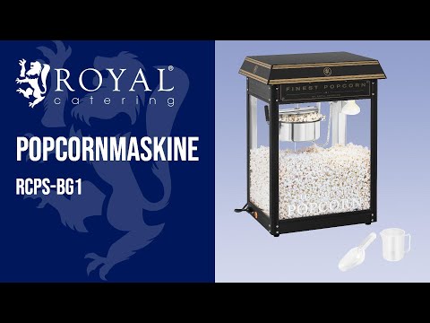Produktvideo - Popcornmaskine - sort og guld