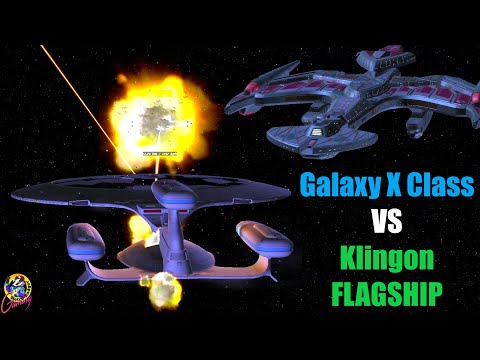 Galaxy X Class VS Klingon Flagship SUPER NEGH'VAR - Both Ways - Star Trek Starship Battles