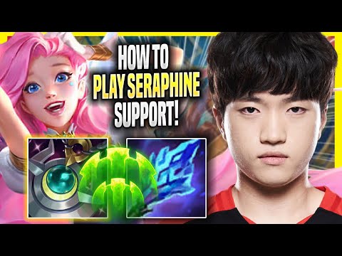 LEARN HOW TO PLAY SERAPHINE SUPPORT LIKE A PRO! - T1 Keria Plays Seraphine SUPPORT vs Nautilus!
