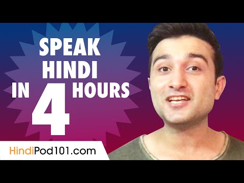 Learn How to Speak Hindi in 4 Hours