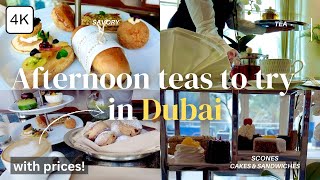 Elegant Afternoon Teas in Dubai! FABULOUS High Tea Spots to Visit, Luxury Hotels! (4K tour)
