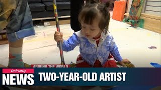 Two-year-old artist Lola June