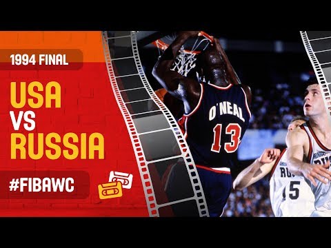 USA ft. Shaq vs Russia - Final - HIGHLIGHTS - FIBA Basketball World Cup 1994