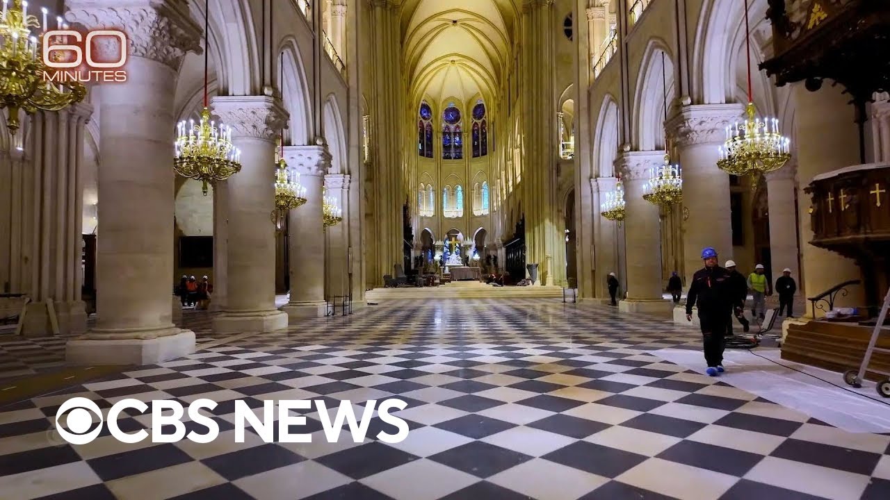 "60 Minutes" takes early look at a repaired Notre Dame Cathedral