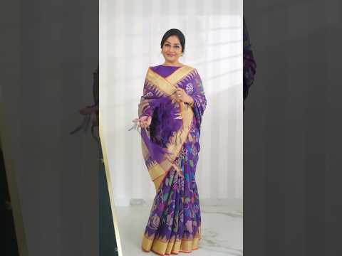 How to wear a Jamdani saree
