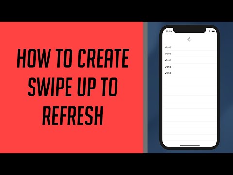 How to create Swipe Up to Refresh