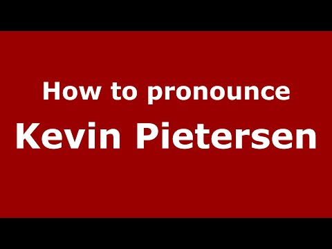 How to pronounce Kevin Pietersen (English/UK) - PronounceNames.com