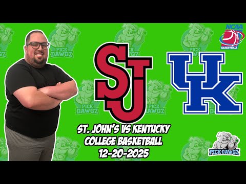 St John's vs Kentucky 12/20/25 Free College Basketball Picks and Predictions | NCAAB Picks