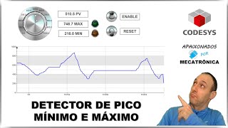 Detector de Pico Mínimo e Máximo de uma Variável tipo Real com Codesys