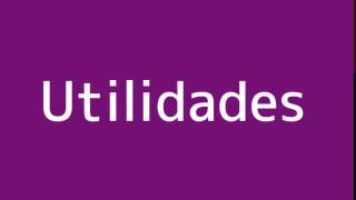 How to say Utilities in Spanish