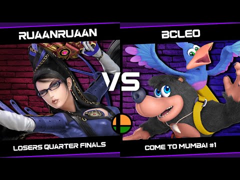 RuaanRuaan (Bayonetta) vs BCLeo (Banjo and Kazooie) - Come to Mumbai #1 - Losers Quarter-Finals