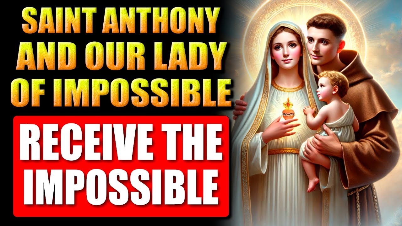 🛑SAINT ANTHONY AND OUR LADY OF THE IMPOSSIBLE - PRAYER FOR AN IMPOSSIBLE MIRACLE