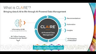 CLAIRE GPT is a business-oriented tool powered by Informatica's AI machine learning engine, CLAIRE.