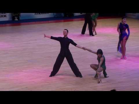 Mikhail Voronin - Anastasia Pavlova DanceForum 2017 WDSF int Open Latin 1/4 Rumba