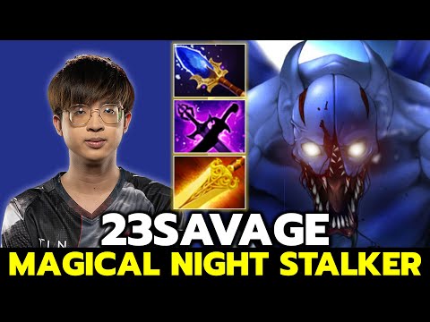 23 Night Stalker Magical Build Annoying Carry - Dota 2 Patch 7.32e (Fullmatch)