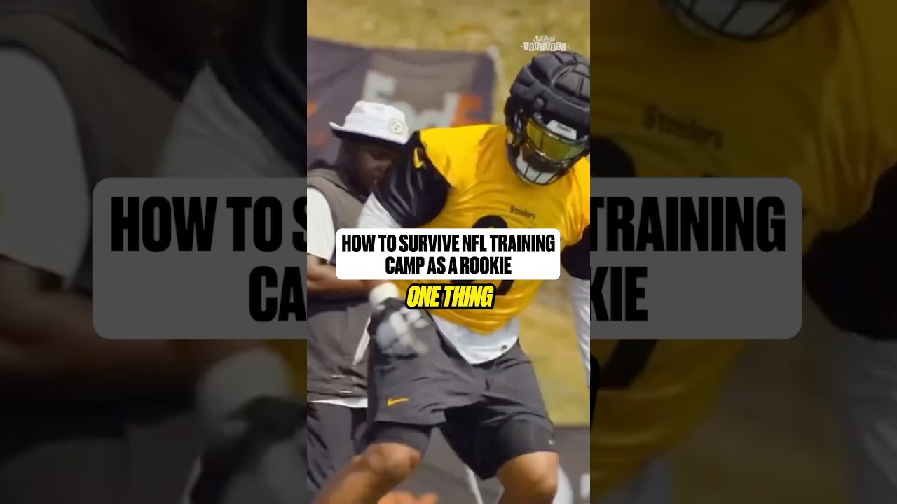Its all about being apart of the team as a rookie 👏🏈#steelers #trainingcamp #nfl #rookies