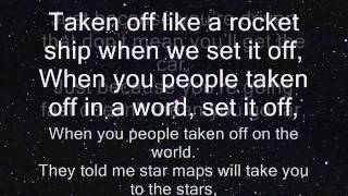 Down With Webster - Star Maps Lyrics on Screen