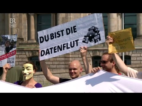 BR Rundschau Magazin - #DATENFLUT am Kanzleramt -  #WASTUN - 26.7.2014
