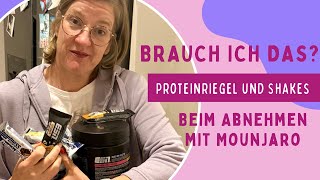 Proteinshakes, -Riegel und Nahrungsergänzungsmittel beim Abnehmen mit Mounjaro