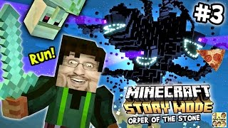 Lets Play Minecraft Story Mode #3: Stop Playing Around Duddy (Episode One: The Order of the Pizza)