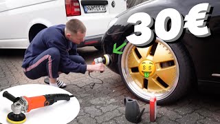 billigste Poliermaschine im Netz gekauft & am Mercedes getestet