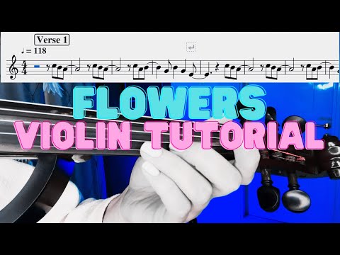 Flowers 🎻 Violin Tutorial 🎻 Miley Cyrus
