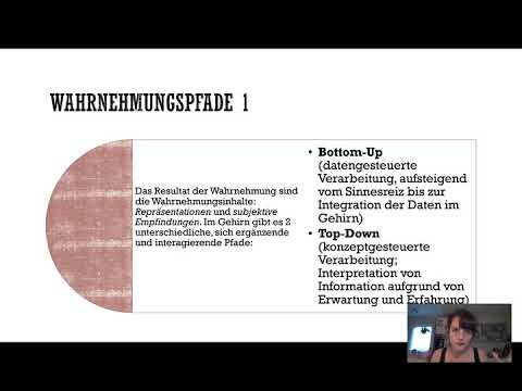 Wahrnehmung und Aufmerksamkeit - Einführung in die Allgemeine Psychologie I