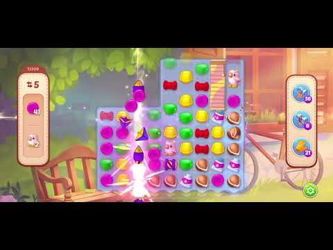 Homescapes level 13309 - no booster gameplay