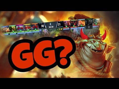 TECHIES MADE THE ENEMIES SURRENDER !! DOTA 2 FUNNY MOMENT
