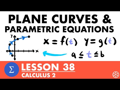 Intro to Plane Curves & Parametric Equations | Calculus 2 Lesson 38 - JK Math