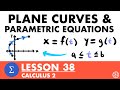 Intro To Plane Curves Parametric Equations Calculus 2 Lesson 38 JK Math