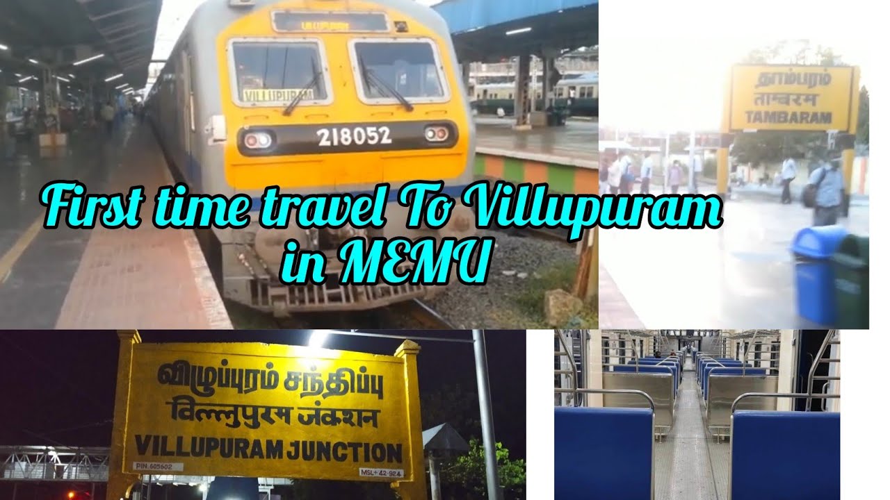 VILLUPURAM MEMU EXPRESS|Tambaram To Villupuram|First Time travel to Villupuram in MEMU