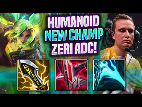 HUMANOID TRIES NEW CHAMPION IN ADC! - FNC Humanoid Plays Zeri ADC vs Ezreal! | Season 2022