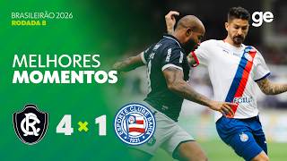 REMO 4 X 1 BAHIA | MELHORES MOMENTOS | 8ª RODADA BRASILEIRÃO 2026 | ge.globo