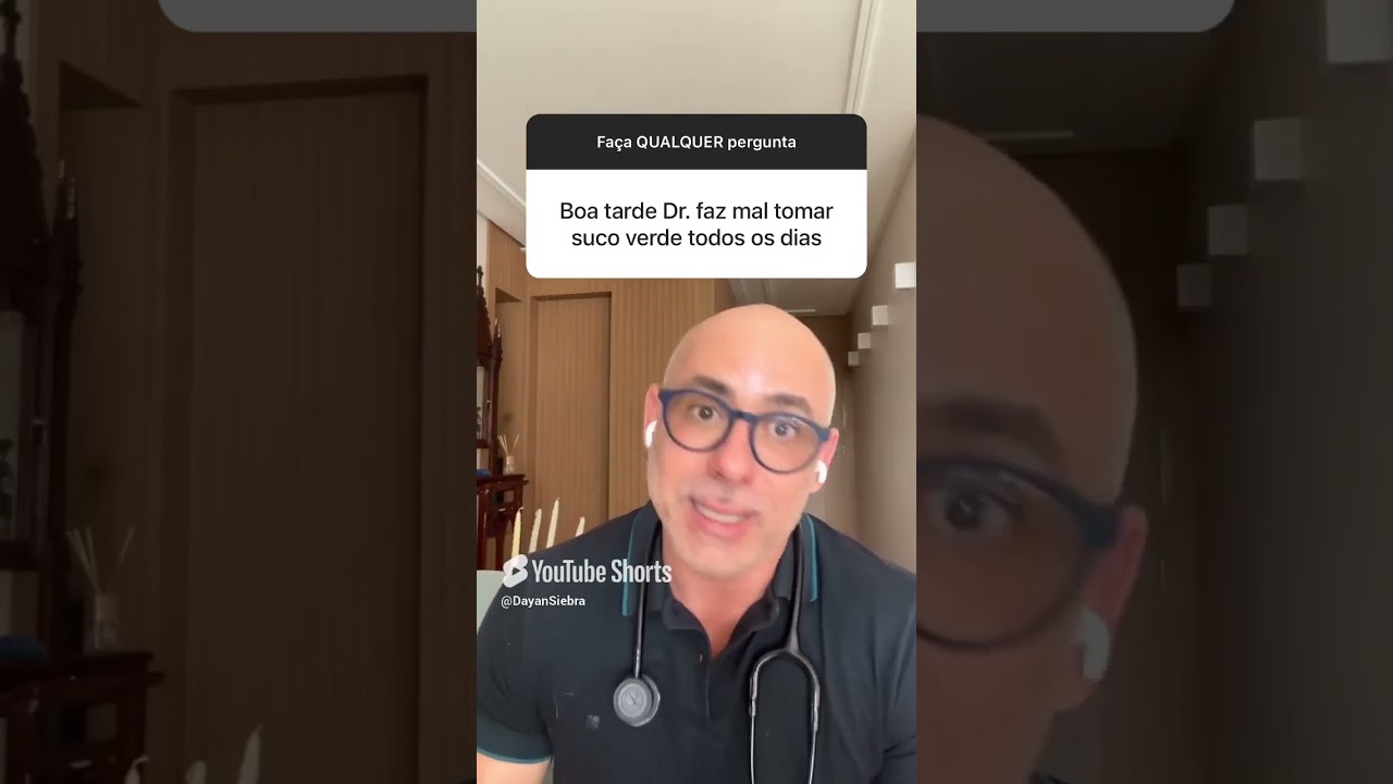 Tomar muito SUCO VERDE pode trazer consequência GRAVES para a SAÚDE! | Dr Dayan Siebra